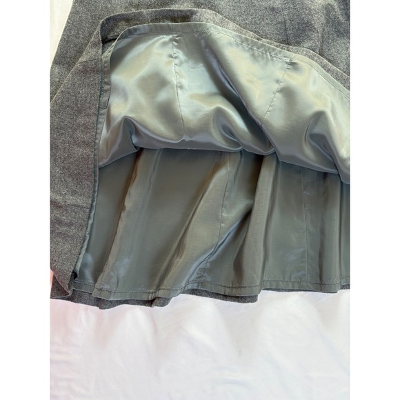 Vintage Talbots Wool A Line Midi Skirt 6 Stretch Full Academia Modest Timeless - Picture 5 of 7